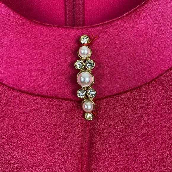 Vintage Henry Lee Dress 12 Pink Layered Look Blazer Long Sleeve Union‎ Label Vtg - Picture 5 of 11